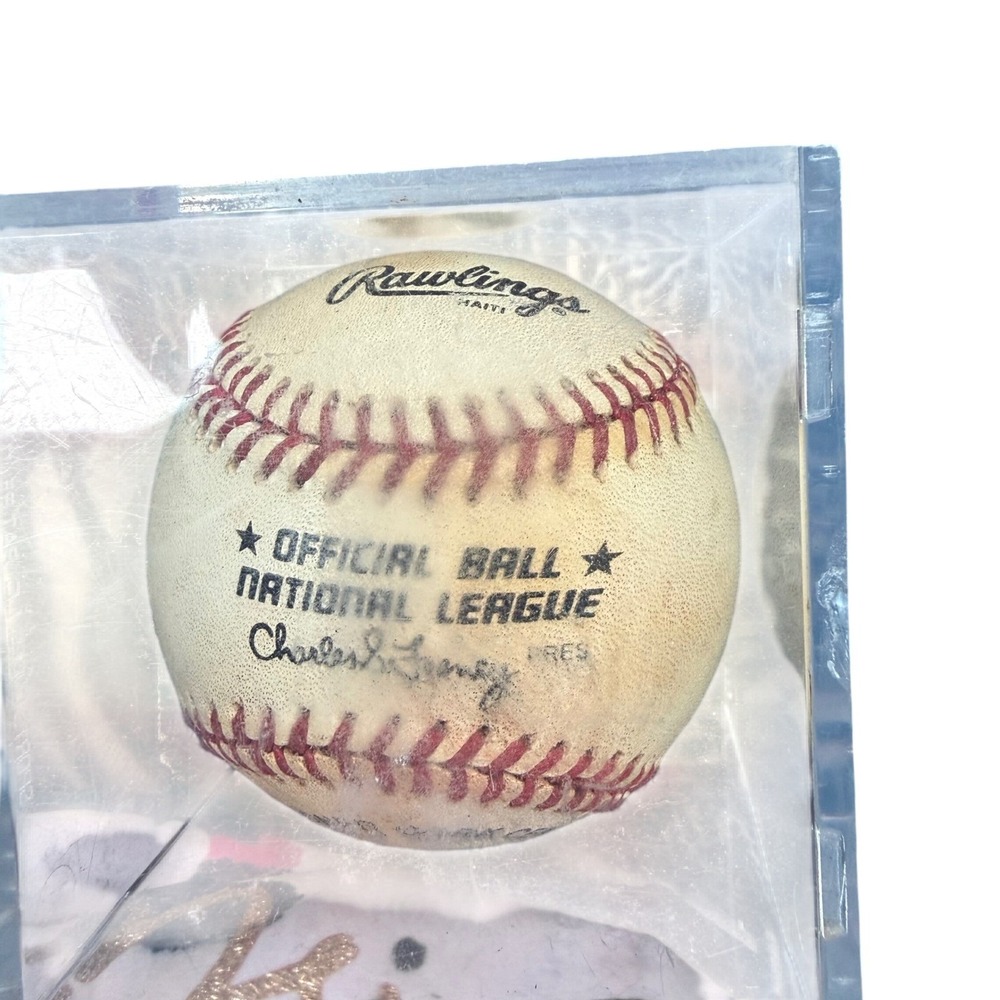Rawlings Official Baseball  National League Men White Good Charles Feeney RO-N